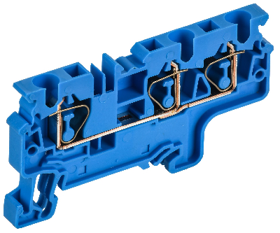ARMAFIX Клемма пружинная CX4-3 BU 4мм2 трехконтактная синяя IEK