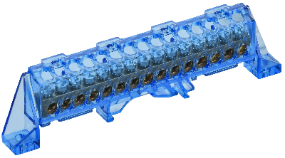 TEKFOR Шина N ноль в комбинированном DIN-изоляторе Стойка 6х9-15-С IEK