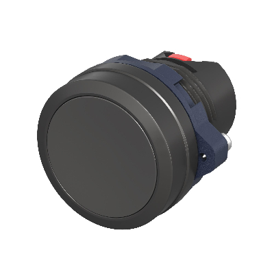 Головка кнопки плоская без фиксации, черная