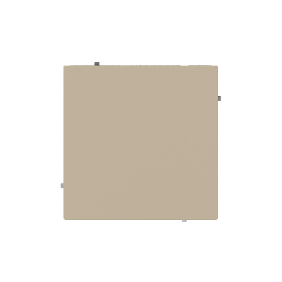 Выключатель одноклавишный, KANT, ванильный марципан