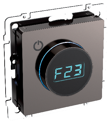 BRITE Термостат электронный с индикацией ТС10-1-БрТБ темная бронза IEK