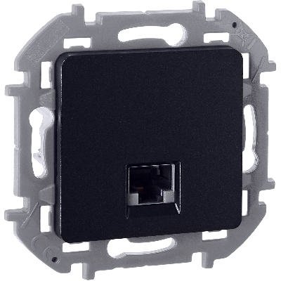 INSPIRIA розетка информационная RJ 45  категория 5e  UTP антрацит