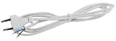 Шнур для бра UX-ШВВП-1,8m-W 1,8 м ШВВП 2x0,5мм2 белый