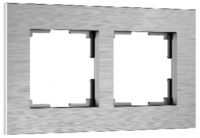 Рамка на 2 поста Werkel AluMax алюминий a066327