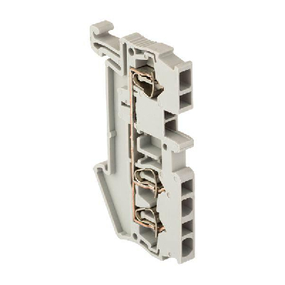 Колодка клеммная самозажимная JXB-ST-2.5 31А 3 вывода серая PROxima