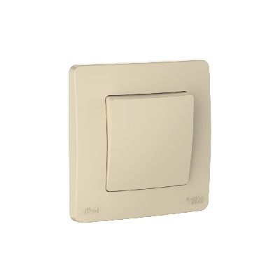 BLANCA С/У IP44 1-клавишный ПЕРЕКЛЮЧАТЕЛЬ (сх.6), 10AX, 250В, БЕЖЕВЫЙ