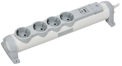 COMFORT Удлинитель У04К 4 места 2P+PE 1,5м 3х1,5мм2 16А USB A+C 20Вт белый