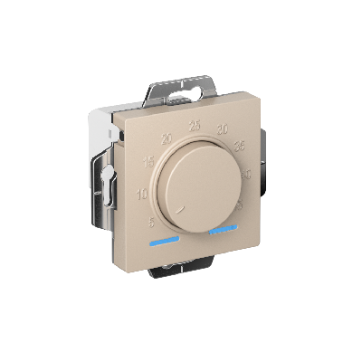 ATLASDESIGN ТЕРМОСТАТ электрон. теплого пола с датчиком, 10A, механизм, ПЕСОЧНЫЙ