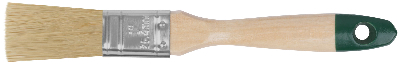 Кисть флейцевая ''Хард'', натуральная светлая щетина, деревянная ручка 1'' (25 мм)