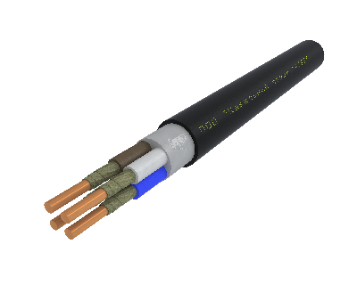 Кабель силовой ППГнг(А)-FRHF 4х1.5ок (N)-0.66 однопроволочный (бухта)