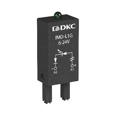 Модуль индикации и защиты, LED зелёный+диод (A1+), 110-240V DC