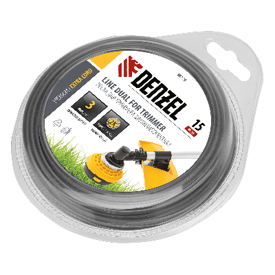 Леска для триммера двухкомпонентная круглая 3,0мм  15 м EXTRA CORD