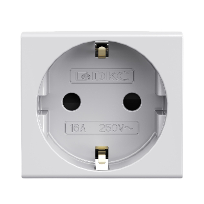 VIVA Розетка силовая с заземлением серая