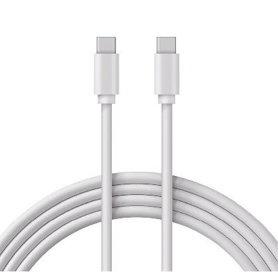 Кабель Type-C - Type-C PD 60W, 1m, PVC, white, 18-1831,