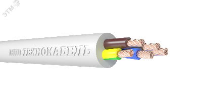 Провод ПВС 5х1,5 (4х1,5+1х1,5) ТРТС