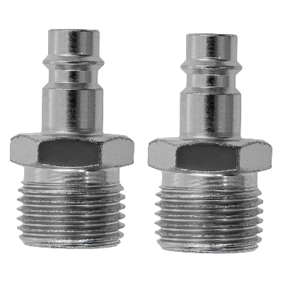 Ниппель универсальный быстросъемный (папа), внешняя резьба 1/2, 2 шт.