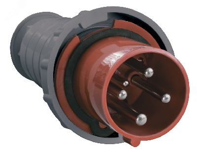 Вилка кабельная 63А 3Р+E IР54 переносная 380В 034