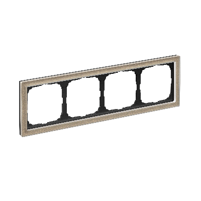 ARTGALLERY PURE 4-постовая РАМКА, ОРГАНИЧЕСКОЕ СТЕКЛО ШАМПАНЬ