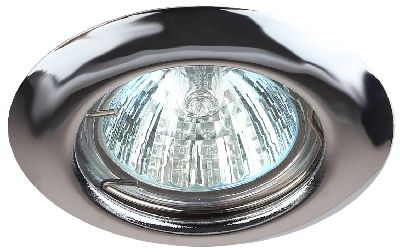 Светильник штампованный MR16,12V/220V, 50W хром ST3 CH