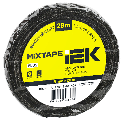 MIXTAPE 5 Изолента Х/Б 15мм 28м IEK
