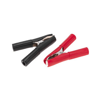 Зажим крокодил в изоляторе, длина 75 мм, ток 30A, 2 шт., пакет БОПП,