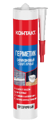Герметик силиконовый санитарный прозрачный 280 мл