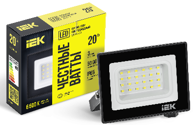 Прожектор светодиодный ДО-20w 6500K 1600Лм IP65