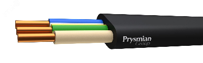 Кабель силовой ВВГ-Пнг(А)-LS 3х6ок-0.660 черный барабан