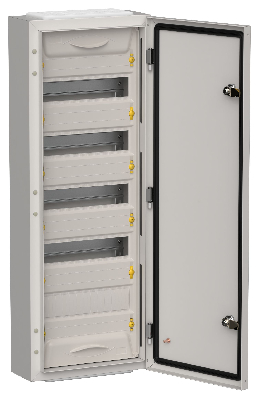 TITAN 5 Корпус металлический ЩРн-60 (1х60) 835х310х140мм IP54 серый (одна дверь) IEK