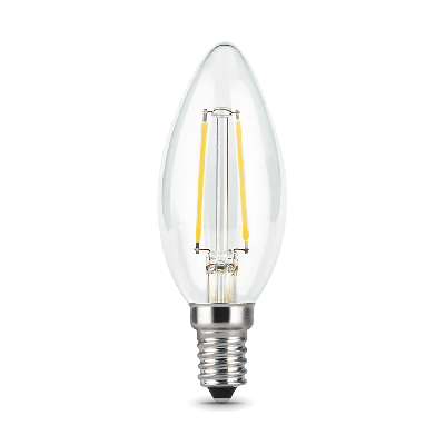 Лампа светодиодная филаментная LED 9 Вт 680 лм 2700К AC185-265В E14 свеча теплая Black Filament