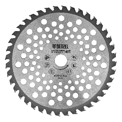 Диск для триммера, 230 х 25,4 толщина 1,3 мм, 40 зубьев