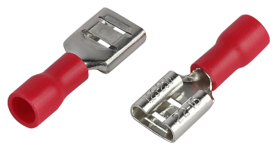 Разъем плоский NO-225-34 РпИм 1.25-250 изолированный «розетка» (упаковка 10 штук)