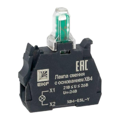 Лампа сменная c основанием XB4 желтая 24В PROxima