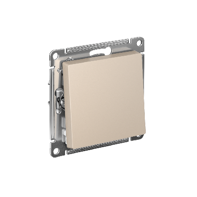 ATLASDESIGN переключатель одноклавишный, сх.6, 10АХ, механизм, ПЕСОЧНЫЙ