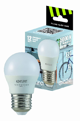 Лампа светодиодная LED 12Вт E27 5000K шар 230/50 ФАZА