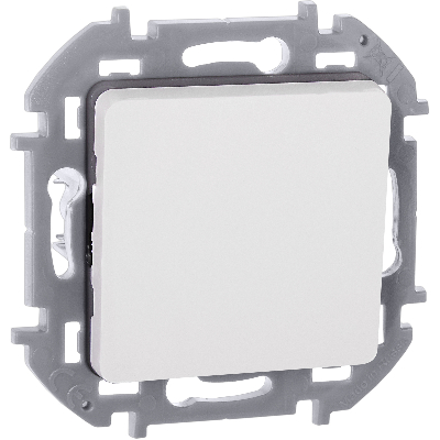 Переключатель без фиксации (кнопка) с Н.О./Н.З. контактом INSPIRIA 6 A 250 В~ белый