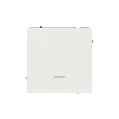 Выключатель одноклавишный с подсветкой, KANT, белая магнолия