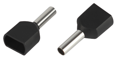 Наконечник-гильза с изолированным фланцем (упаковка 10 шт.) NO-225-13 (двойной) НШвИ(2) 1,5-8