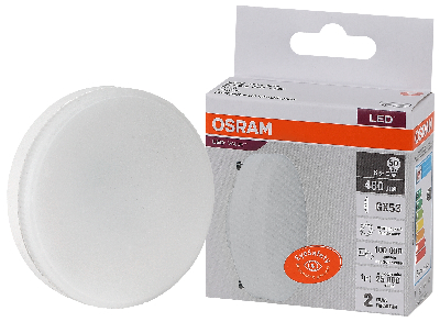 Лампа светодиодная LED 6 Вт GX53 4000К 480Лм таблетка 220 В (замена 50Вт) OSRAM