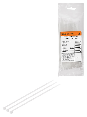 Хомут 2,5х100мм нейлон (белый) (100шт) TDM