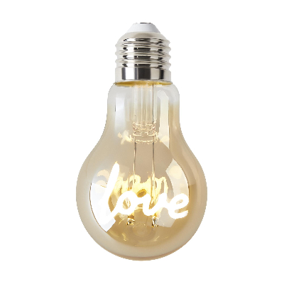 Лампочка филаментная цоколь E27 3W 2400К тип A60 LOVE