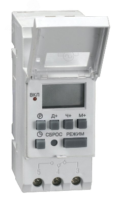 Таймер цифровой ТЭ15 16А 230V на DIN-рейку