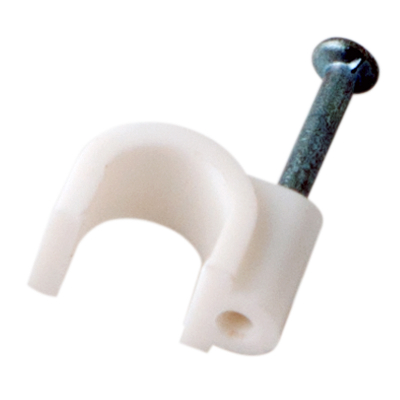 Скоба 6мм круглая пластиковая (50 шт)