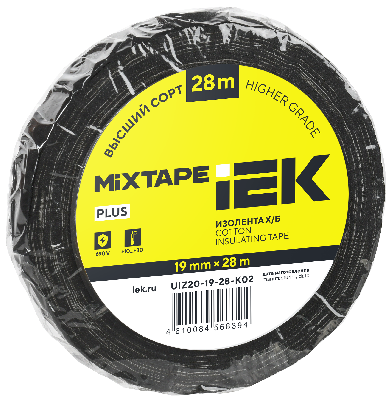 MIXTAPE 5 Изолента Х/Б 19мм 28м IEK
