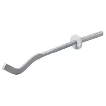 Кронштейн для радиатора штыревой плоский с дюбелембелый (7*180 мм) KD-17