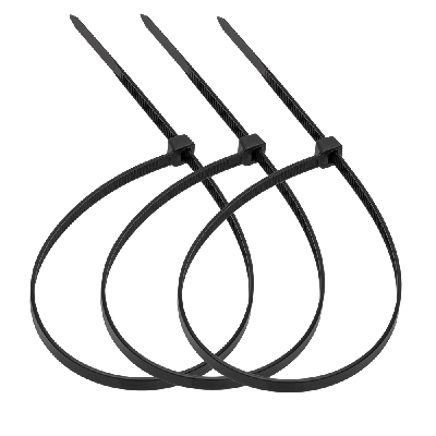 Стяжка нейлоновая 2,5х150мм черная UV уп. 100шт