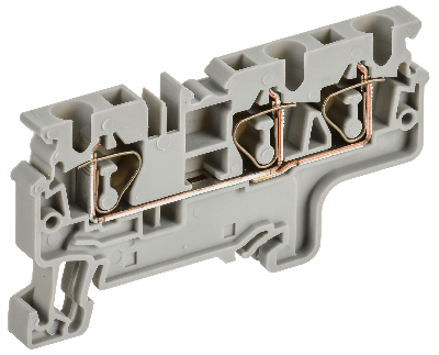 ARMAFIX Клемма пружинная CX4-3 4мм2 трехконтактная серая IEK