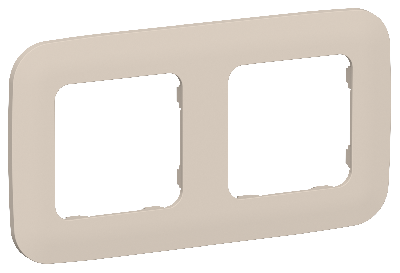 FLITE ARTISTIC Рамка 2-местная РУ-2-А-ФлЛ льняной IEK