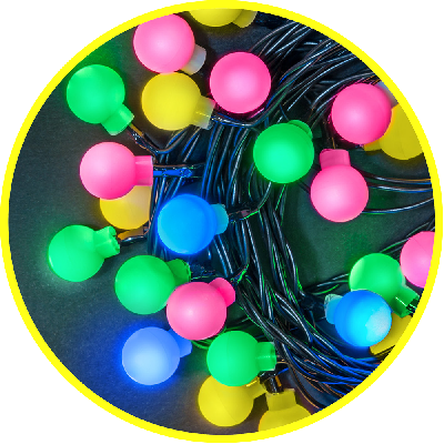 Гирлянда светодиодная новогодняя NGF-B01-80RGBWW-8-7.9m-230-C8-BL-IP20