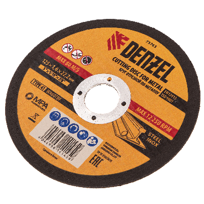 Круг отрезной по металлу, 125 х 1,6 х 22,2 мм, WA60TBF